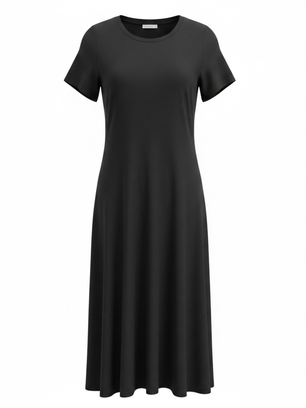 Ann Taylor LOFT Outlet Black Short Sleeve Maxi Dress XL Soft Stretch